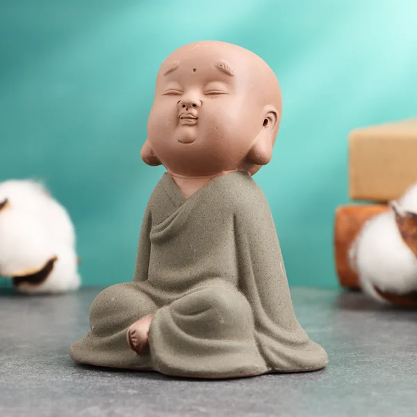 Фигурка Будда синий, 7х5см