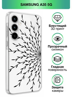 Чехол на Galaxy A35 5G с принтом прозрачный Samsung 200134177 купить за 419 ₽ в интернет-магазине Wildberries