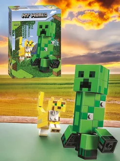 Конструктор Майнкрафт Крипер и Оцелот Конструктор Minecraft 200159102 купить за 466 ₽ в интернет-магазине Wildberries