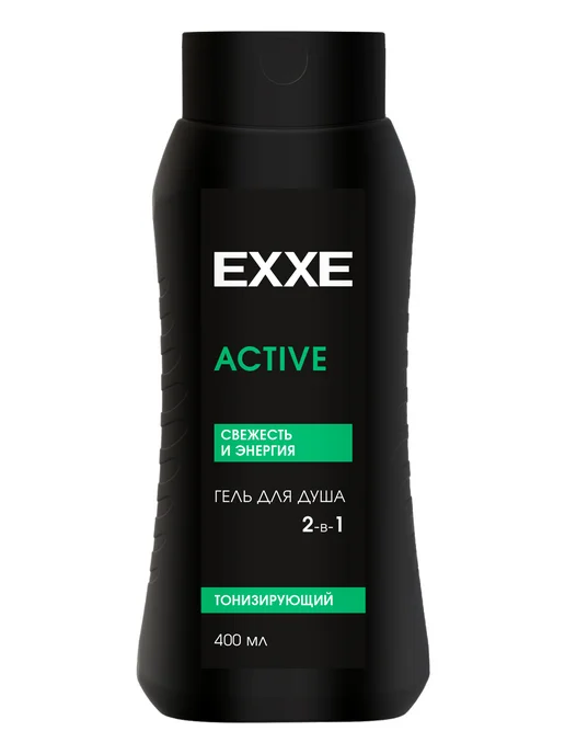 EXXE Гель для душа мужской 2в1 4 штуки по 400 мл, 400 мл, фото 8