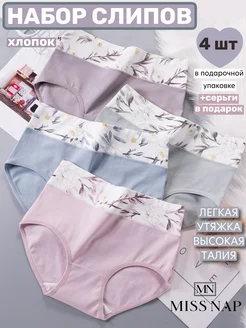 Трусы шорты хлопковые набор 4 шт MISS NAP 200182825 купить за 873 ₽ в интернет-магазине Wildberries