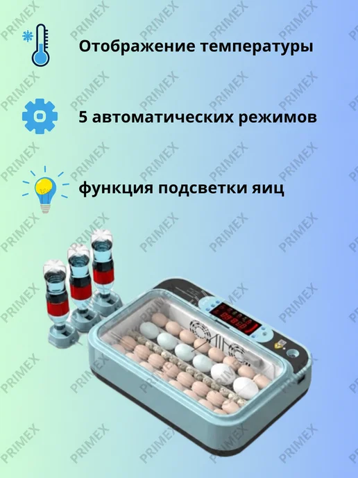Умница Автоматический инкубатор для яйц с автопереворотом, голубой, фото 5