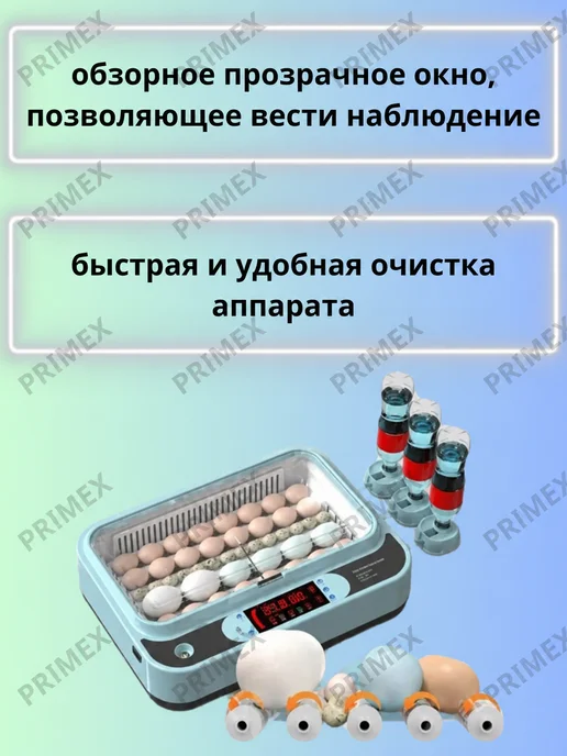 Умница Автоматический инкубатор для яйц с автопереворотом, голубой, фото 7