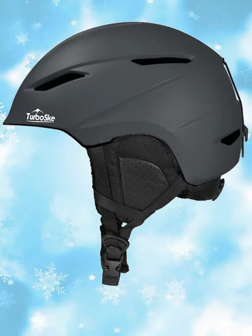 LOVEAROME Шлем горнолыжный защитный для сноуборда, черный, фото 7