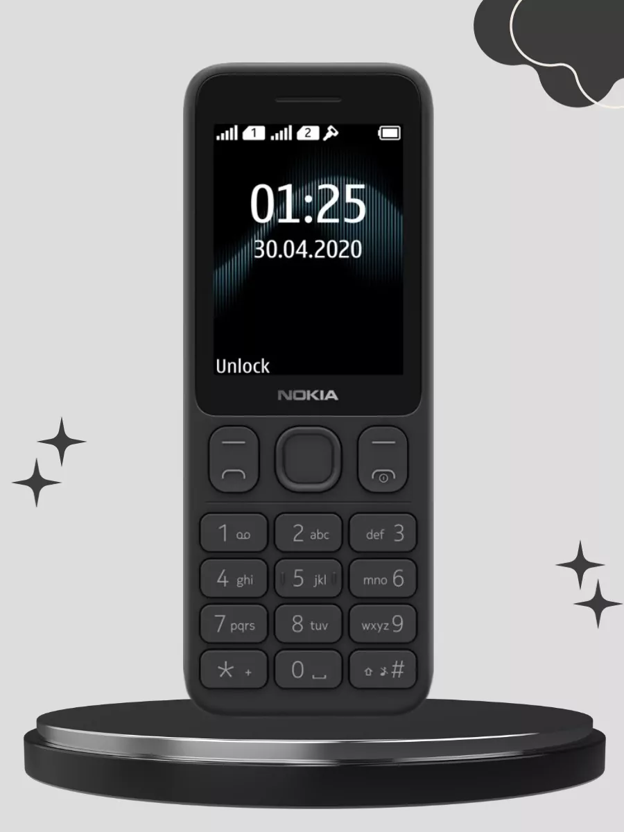 Кнопочный телефон Nokia 125 DS Sanya 200192225 купить за 4 930 ₽ в  интернет-магазине Wildberries