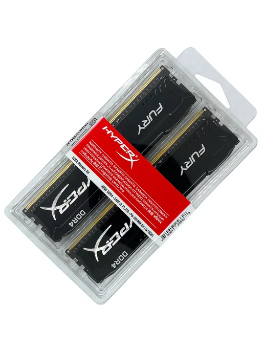 HYPERX Оперативная память DDR4 32Gb (2x16Gb) 2400 MHz Fury Black, 32 ГБ, фото 4