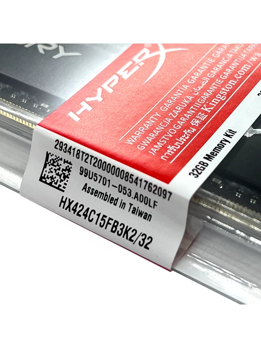 HYPERX Оперативная память DDR4 32Gb (2x16Gb) 2400 MHz Fury Black, 32 ГБ, фото 5