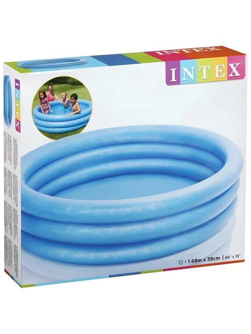 Intex Бассейн надувной круглый 183х53, 168x38 см, фото 6