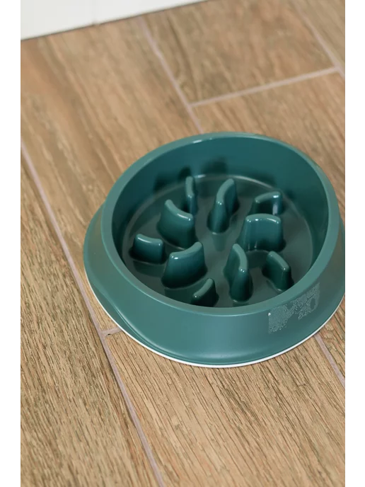 Stefanplast Миска для медленного кормления, 1 литр, зеленый, фото 4