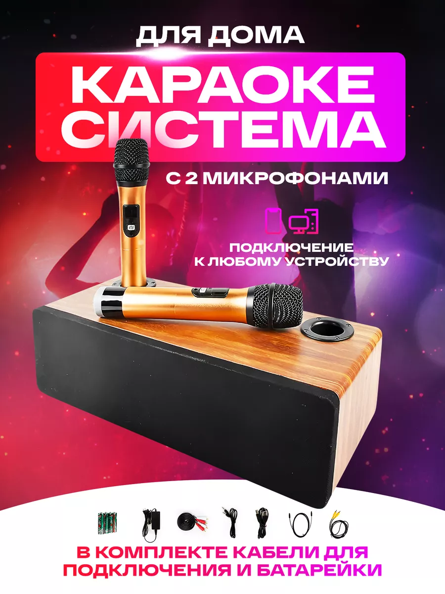 Караоке система для дома 5-Stars с двумя микрофонами Verified 200239432  купить за 10 088 ₽ в интернет-магазине Wildberries