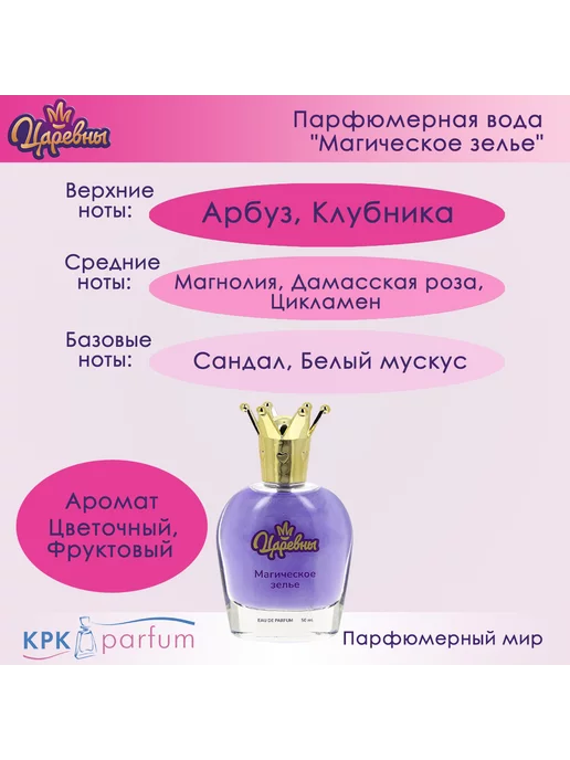 Царевны Духи с блестками Магическое Зелье 50мл, 50 мл, фото 3