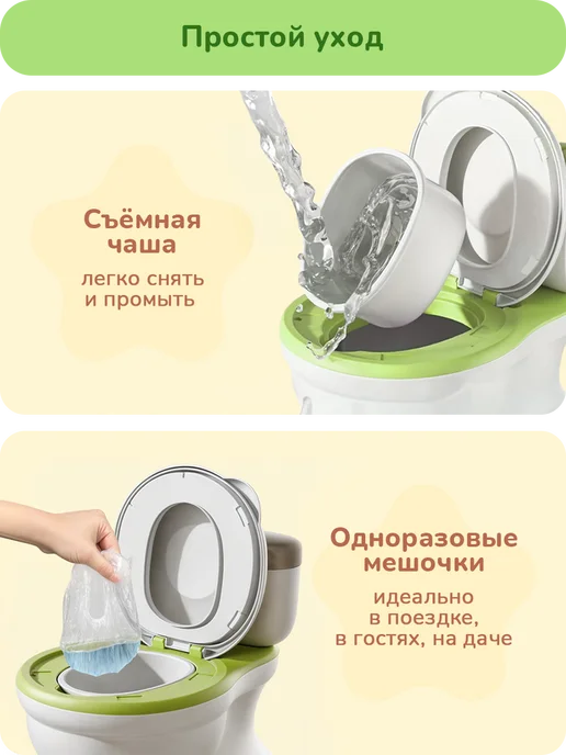 playokay Горшок унитаз детский со звуком музыкальный для детей, белый, фото 6