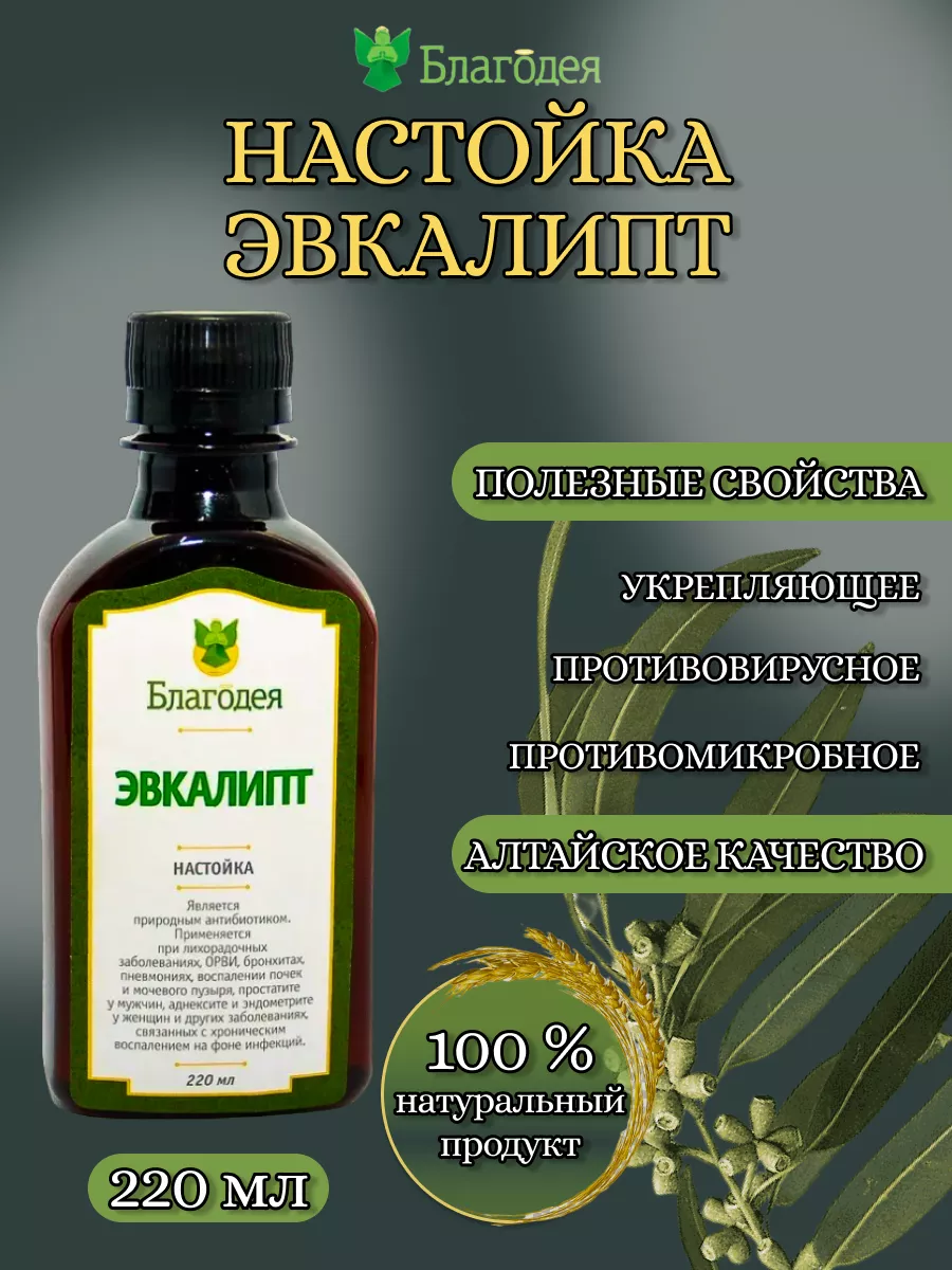 Настойка эвкалипт Благодея 200287054 купить за 2 066 ₽ в интернет-магазине  Wildberries