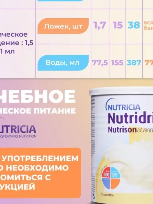 nutricia Нутризон Эдванс Нутридринк смесь банка 322 гр, 322 г, фото 7