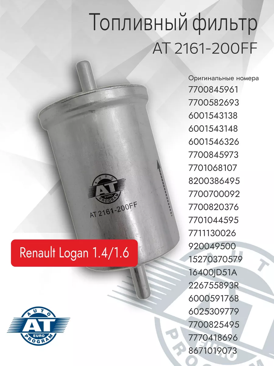 Фильтр топливный, DACIA/RENAULT LOGAN 1.4/1.6
