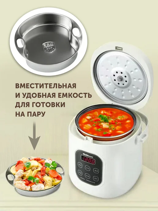 Фабрика Натуральных Продуктов Мультиварка для дома и авто 2 л 24 220В, 2 л, фото 7