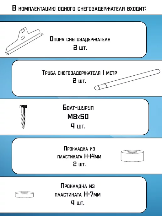 Кровельный аксессуар Снегозадержатель на крышу трубчатый эконом 1м вишневый, 1 м, фото 5
