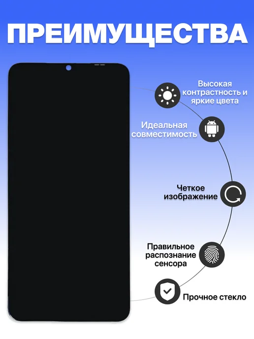 SEE Дисплей для Samsung A22s_A22 5G_A226 в сборе с тачскрином, черный, фото 2