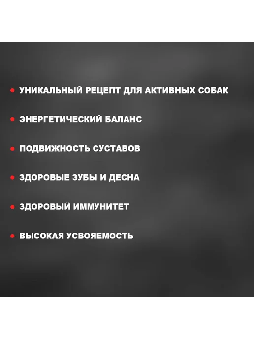 Сухой корм ТРАПЕЗА Active Активных для собак, 2,5 кг, фото 3