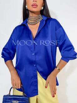 Атласная рубашка с длинным рукавом Moon Rose 200362120 купить за 1 376 ₽ в интернет-магазине Wildberries