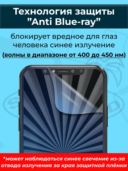 SMART iSLAND Гидрогелевая защитная плёнка для iPhone 11, синий, фото 2