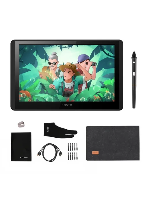 Графический планшет Bosto BT-12HDK, черный