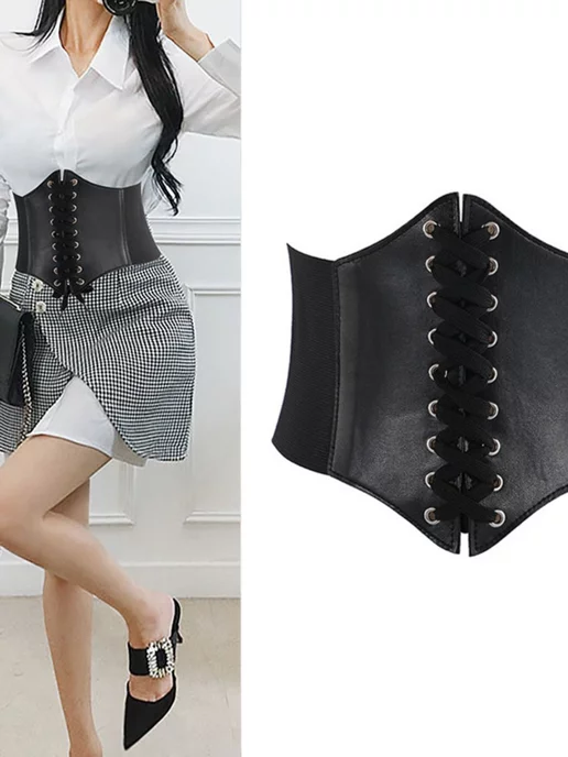 Shape корсет вечерний утягивающий для талии, черный, фото 7