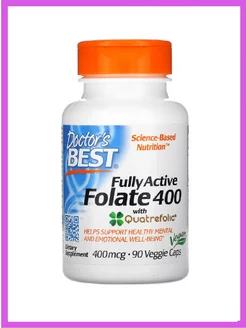 Полностью активный фолат, Folate 400 мкг 90 капс Doctor