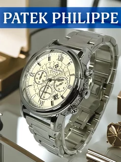 Часы мужские наручные Patek Philippe серебряные Часы E-clock 200444756 купить за 3 849 ₽ в интернет-магазине Wildberries