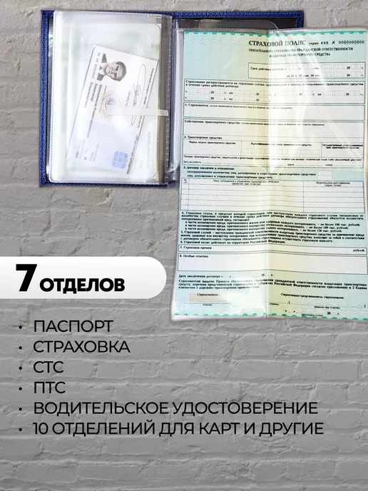 A-S AUTOSTYLE Обложка для автодокументов и на паспорт с маркой авто Чери, синий, фото 4