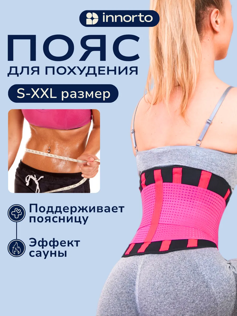 Пояс для похудения живота и боков с эффектом сауны