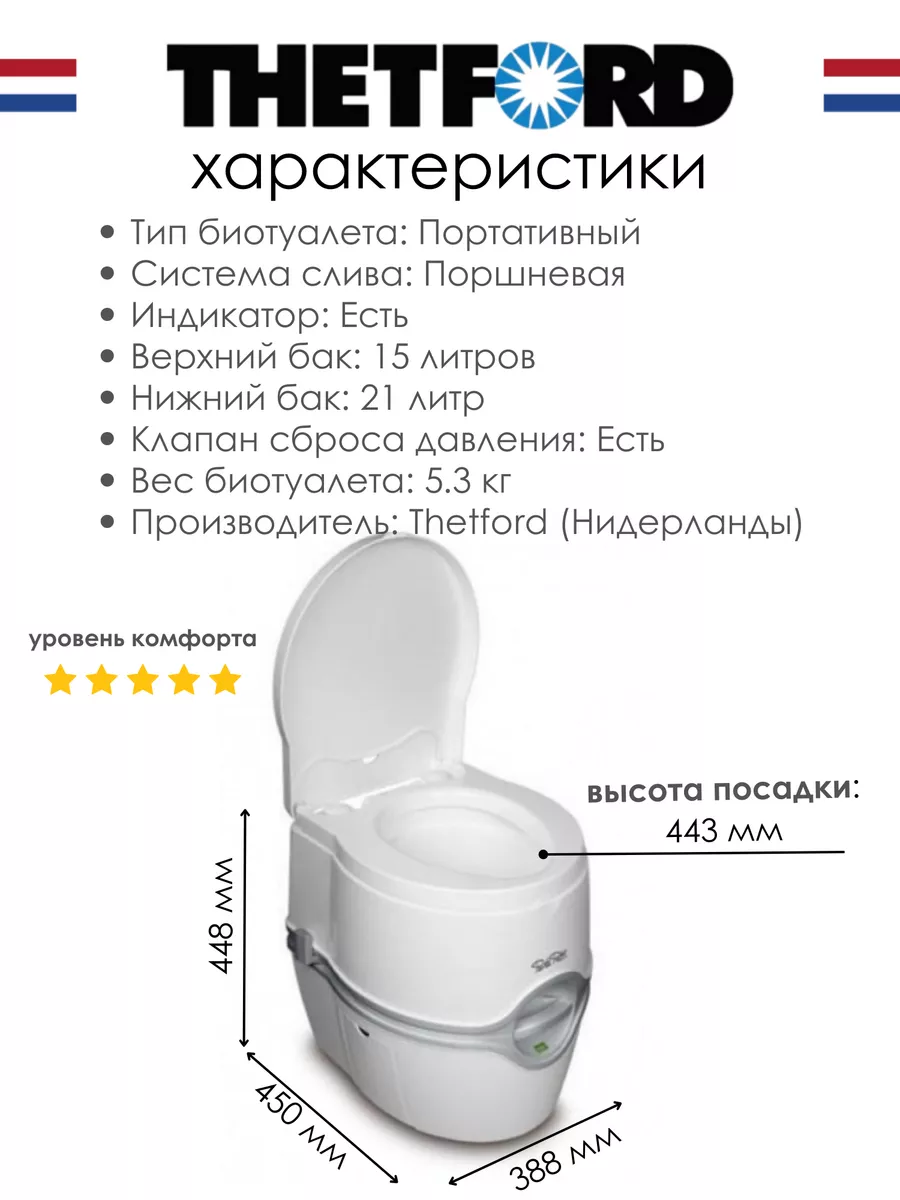 Биотуалет портативный жидкостный Porta Potti 565P Thetford 200544284 купить  за 21 402 ₽ в интернет-магазине Wildberries