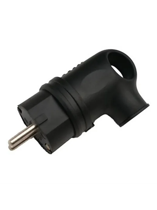 General Lighting Systems Вилка разборная 16А, угловая, с з, черная IP44 6шт, 6 шт, фото 3