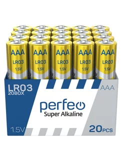 LR03/20BOX Super Alkaline Perfeo 200554212 купить за 252 ₽ в интернет-магазине Wildberries