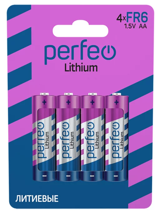 PERFEO Батарейки FR6 AA литиевые пальчиковые 4 шт, 1.5V, 4 шт, фото 6