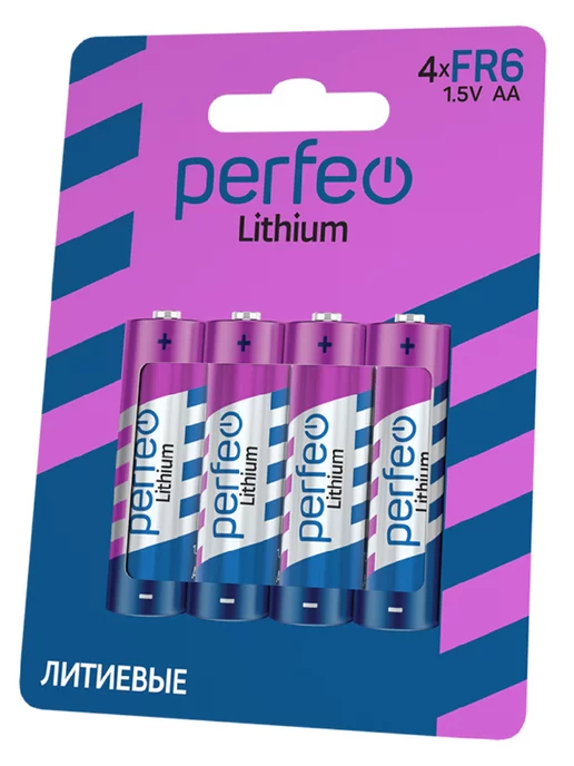 PERFEO Батарейки FR6 AA литиевые пальчиковые 4 шт, 1.5V, 4 шт, фото 7