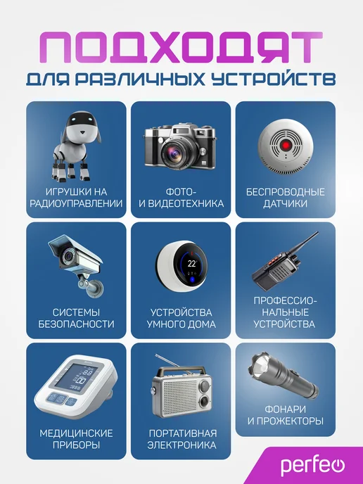 PERFEO Батарейки FR03 AAA литиевые мизинчиковые 4 шт, 1.5V, 4 шт, фото 3