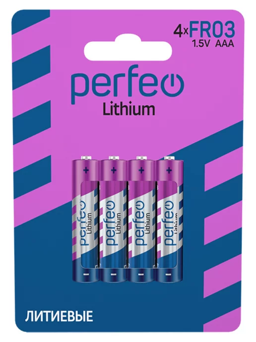 PERFEO Батарейки FR03 AAA литиевые мизинчиковые 4 шт, 1.5V, 4 шт, фото 6