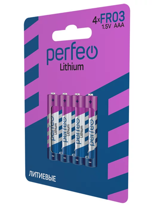 PERFEO Батарейки FR03 AAA литиевые мизинчиковые 4 шт, 1.5V, 4 шт, фото 8