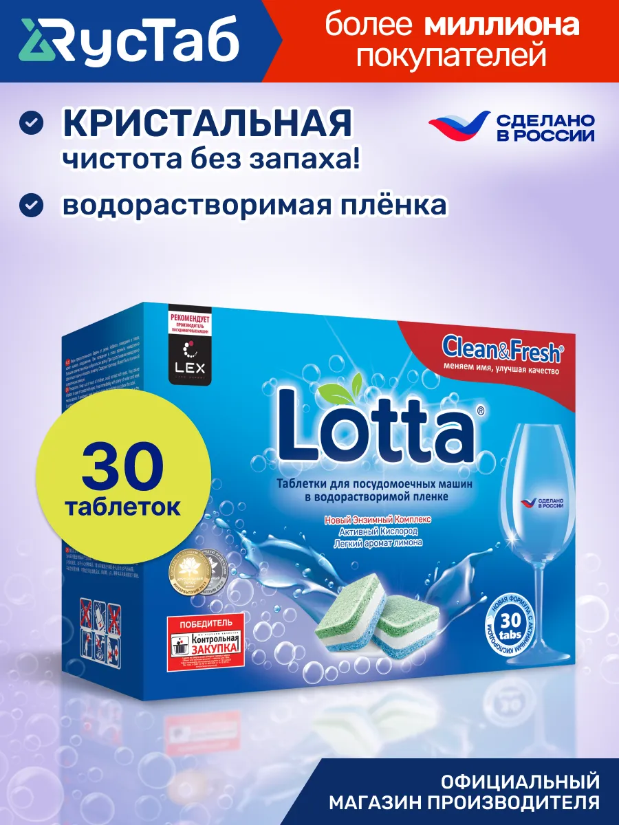 Таблетки для посудомоечной машины биоразлагаемые 30 шт