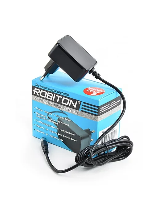 Robiton Блок питания IR12-500S(+) 5,5х2,1 12(+), 5.5x2.1, в упаковке 84 г