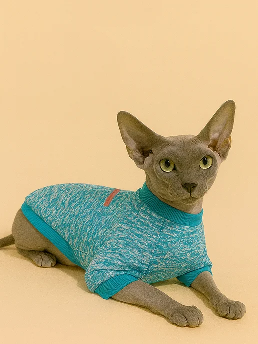 T-Pets Одежда для животных. Кофта толстовка для собак и кошек, голубой, фото 3