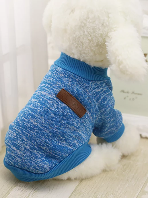 T-Pets Одежда для животных. Кофта толстовка для собак и кошек, голубой, фото 6