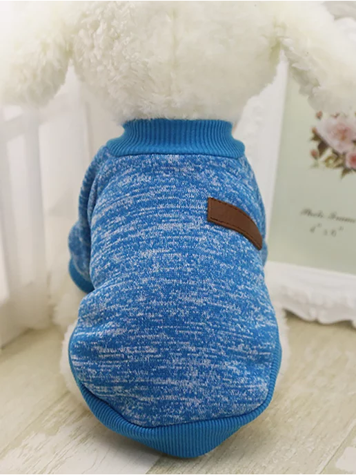 T-Pets Одежда для животных. Кофта толстовка для собак и кошек, голубой, фото 7