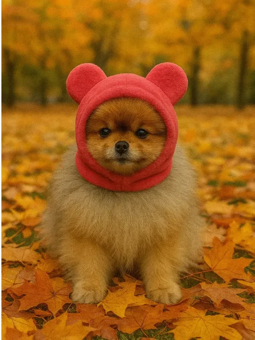 Patriky Зимняя шапка с ушками для собак для животных, розовый, фото 6