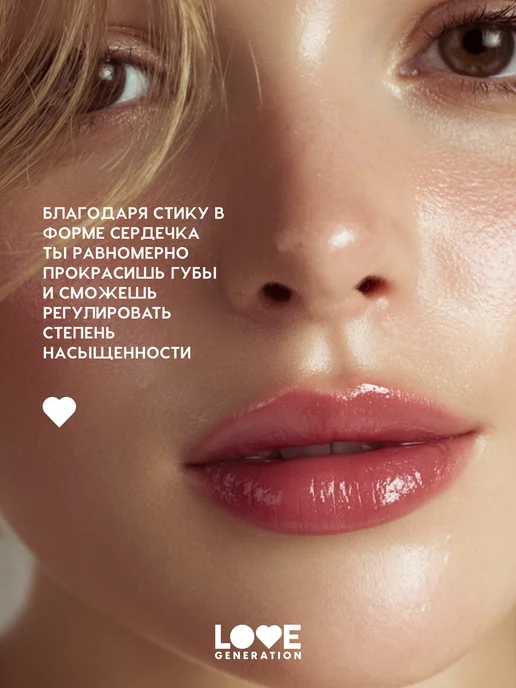 Love Generation Помада бальзам для губ Wet Dream 09 увлажняющая, коричневый, фото 8