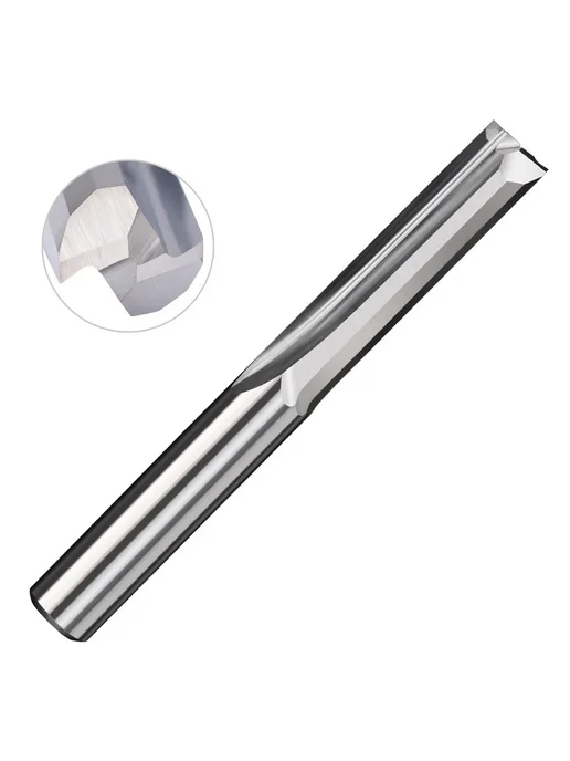 XCAN Фреза по дереву прямая двухзаходная 6х52х80 мм, 6x52x80 мм, фото 7
