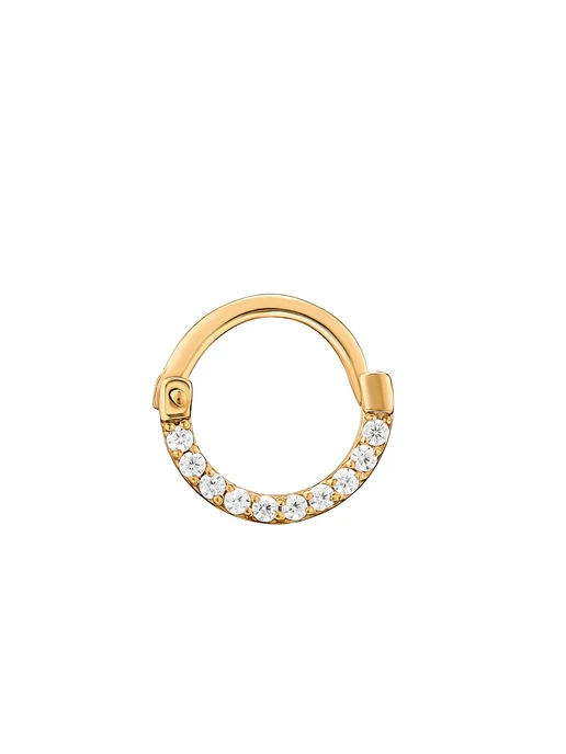Dita One Пирсинг из серебра для прокола носа септум, дэйс Септум, серебристый