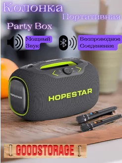 Колонка портативная музыкальная Party Box 120 Вт GOODSTORAGE 200604514 купить за 9 694 ₽ в интернет-магазине Wildberries