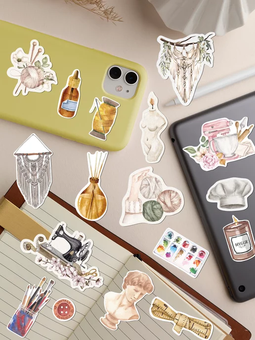 CROSSSTICKER Наклейки для ежедневника и дневника, оранжевый, фото 3